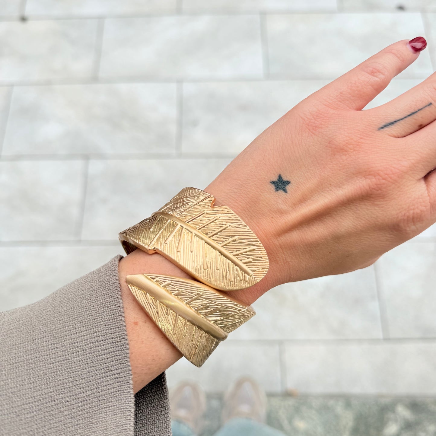 Bracciale schiava foglia