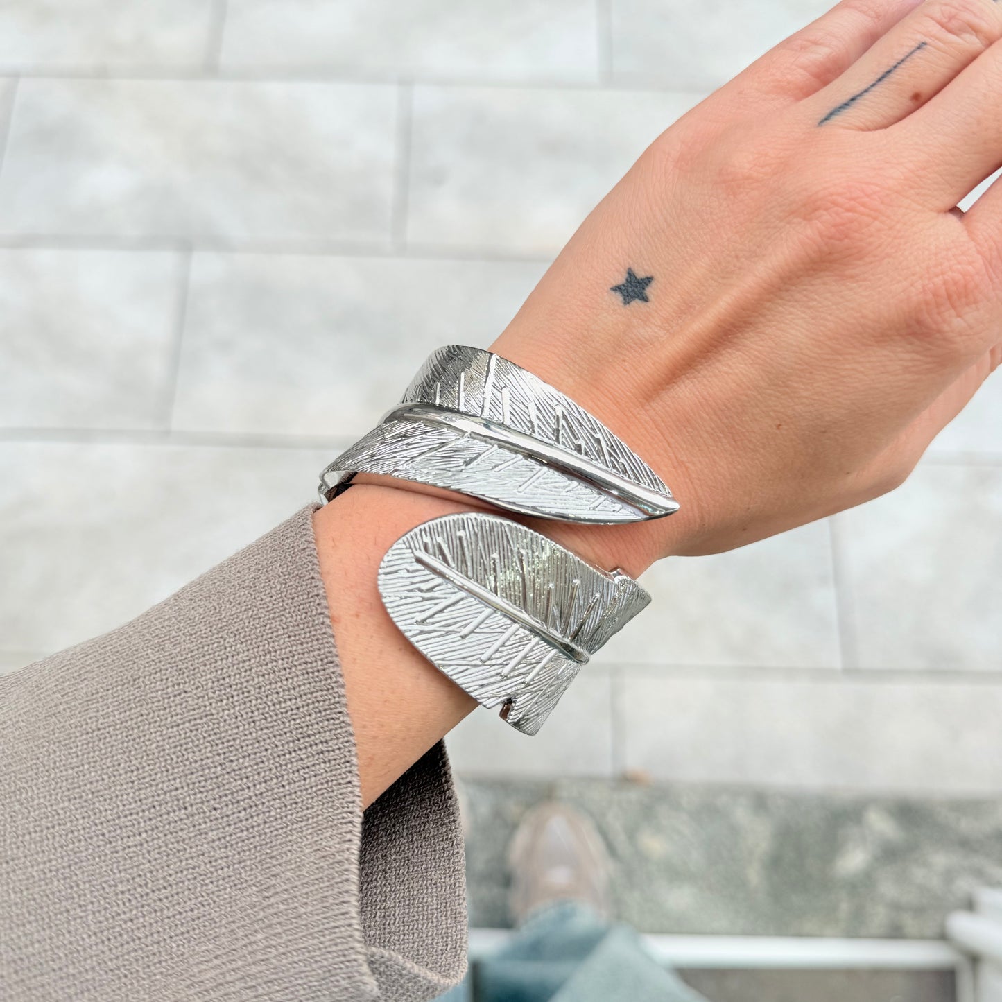 Bracciale schiava foglia