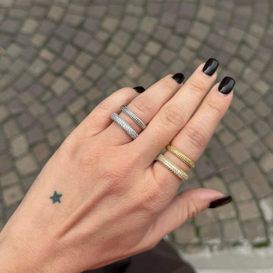 Anello Doppia veretta