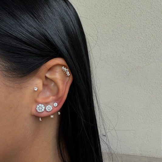 Orecchini Punto luce fiorellini