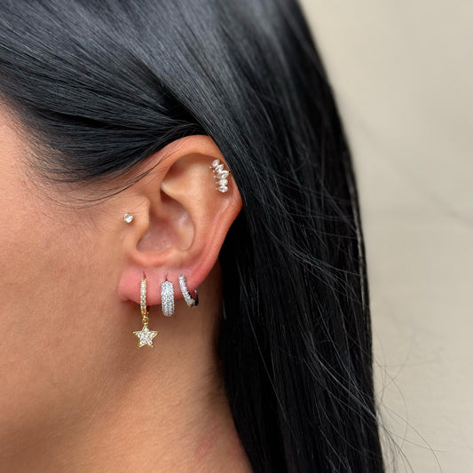 Orecchini Stellina pendente coppia