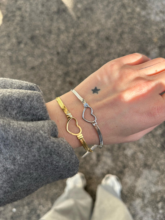 Bracciale Cuore snake