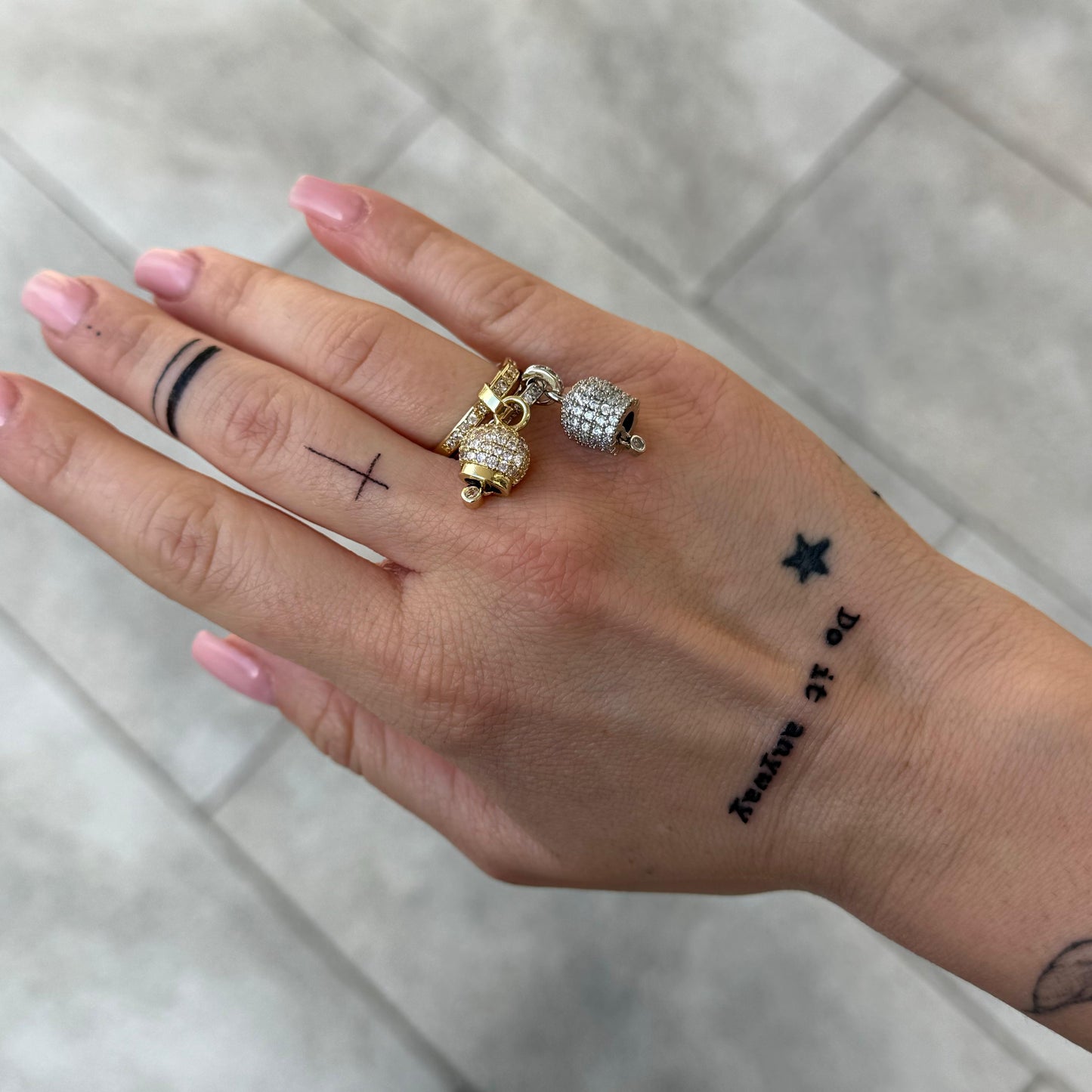 Anello Campanella Strass