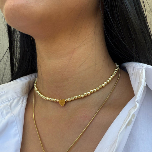 Collana Choker Balls Heart
