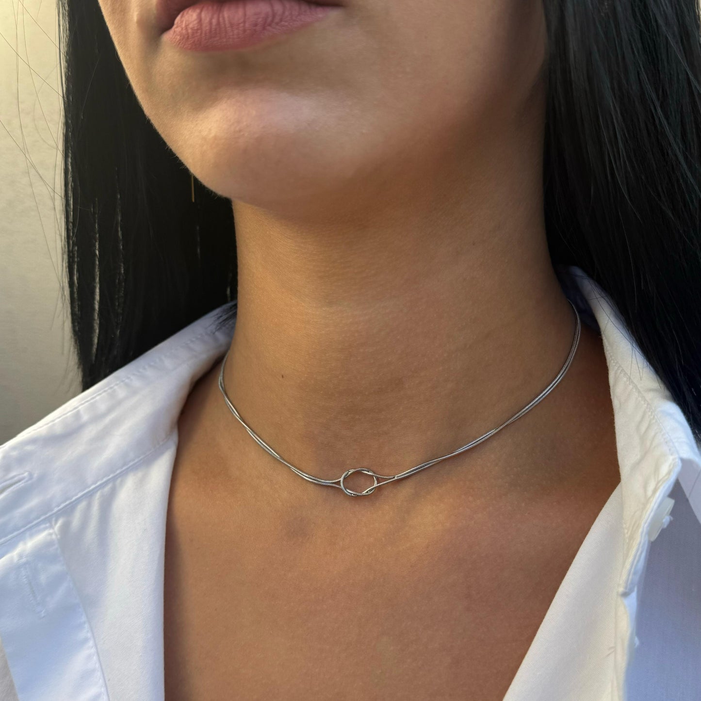 Collana Choker Nodo Infinito