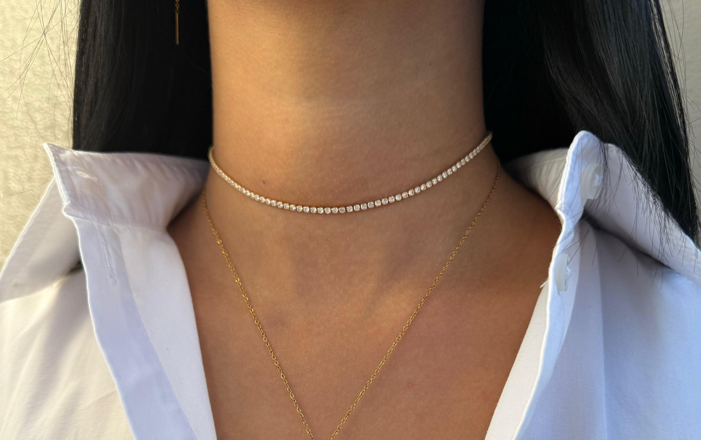 Collana Choker tennis